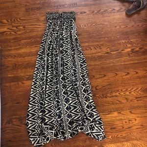 Strapless maxi dress